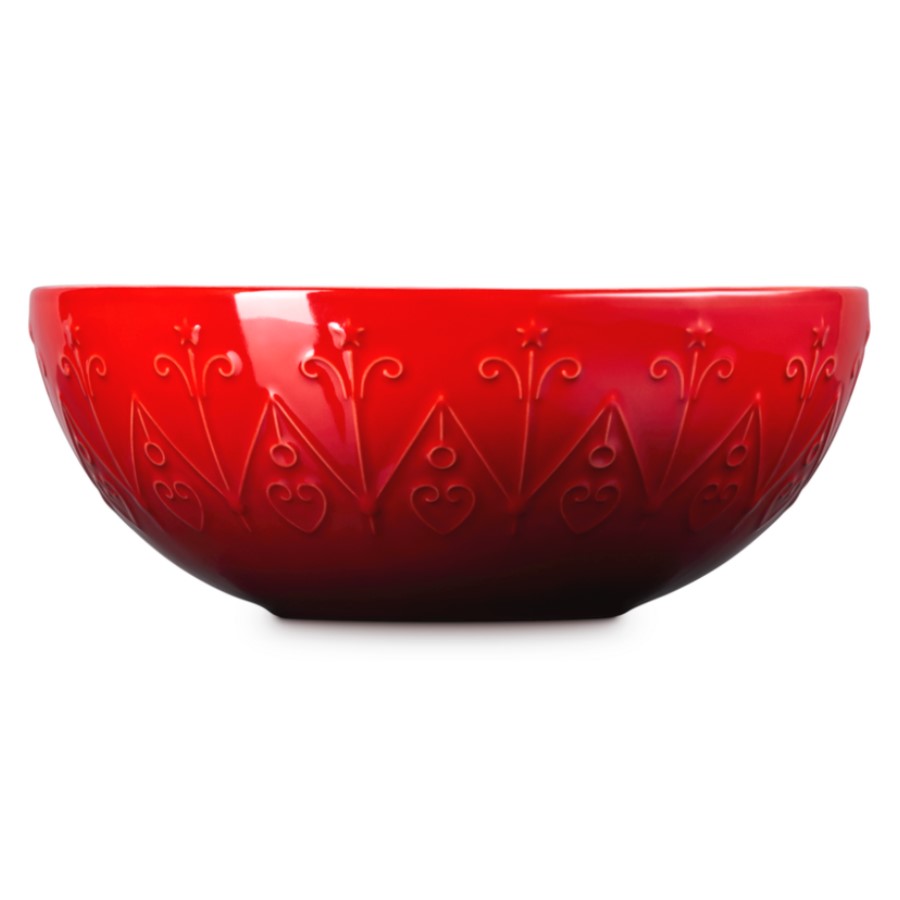 additioanl image for  Le Creuset Xmas Etoile Bowl Cerise 3 L 